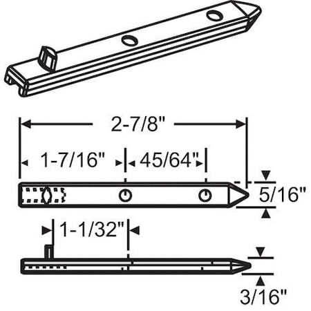 Strybuc Tie-In Die Cast Pivot Bar 96CR-21